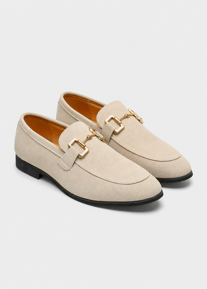 Mens Suede Penny Loafers | Elegant Slip-On Shoes for Men | Steven & Levon