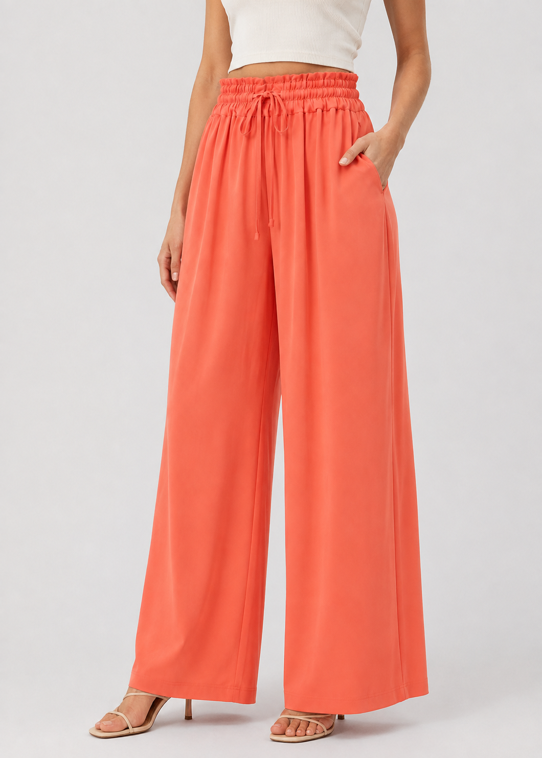 Women's Wide Leg Pants | Elastic Waist | Lightweight Casual | Steven & Levon