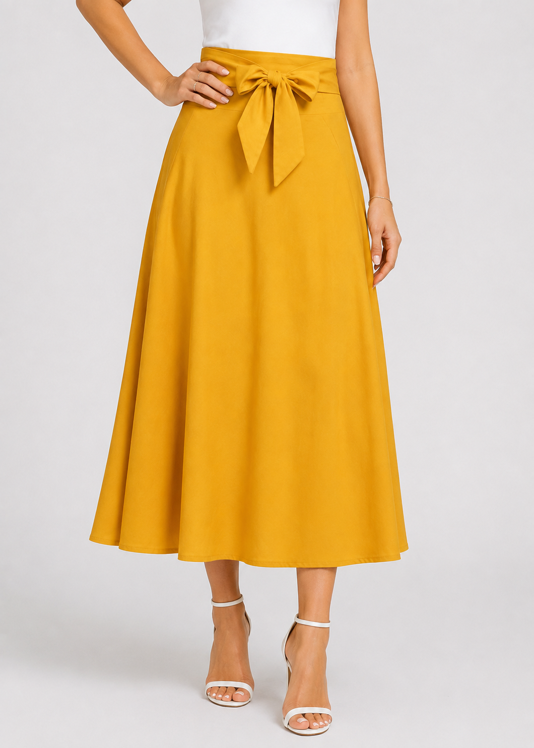 Elegant Summer Skirt | Women | Polyester Fabric | Flowy A-Line | Casual Holiday & Everyday Wear | Steven & Levon