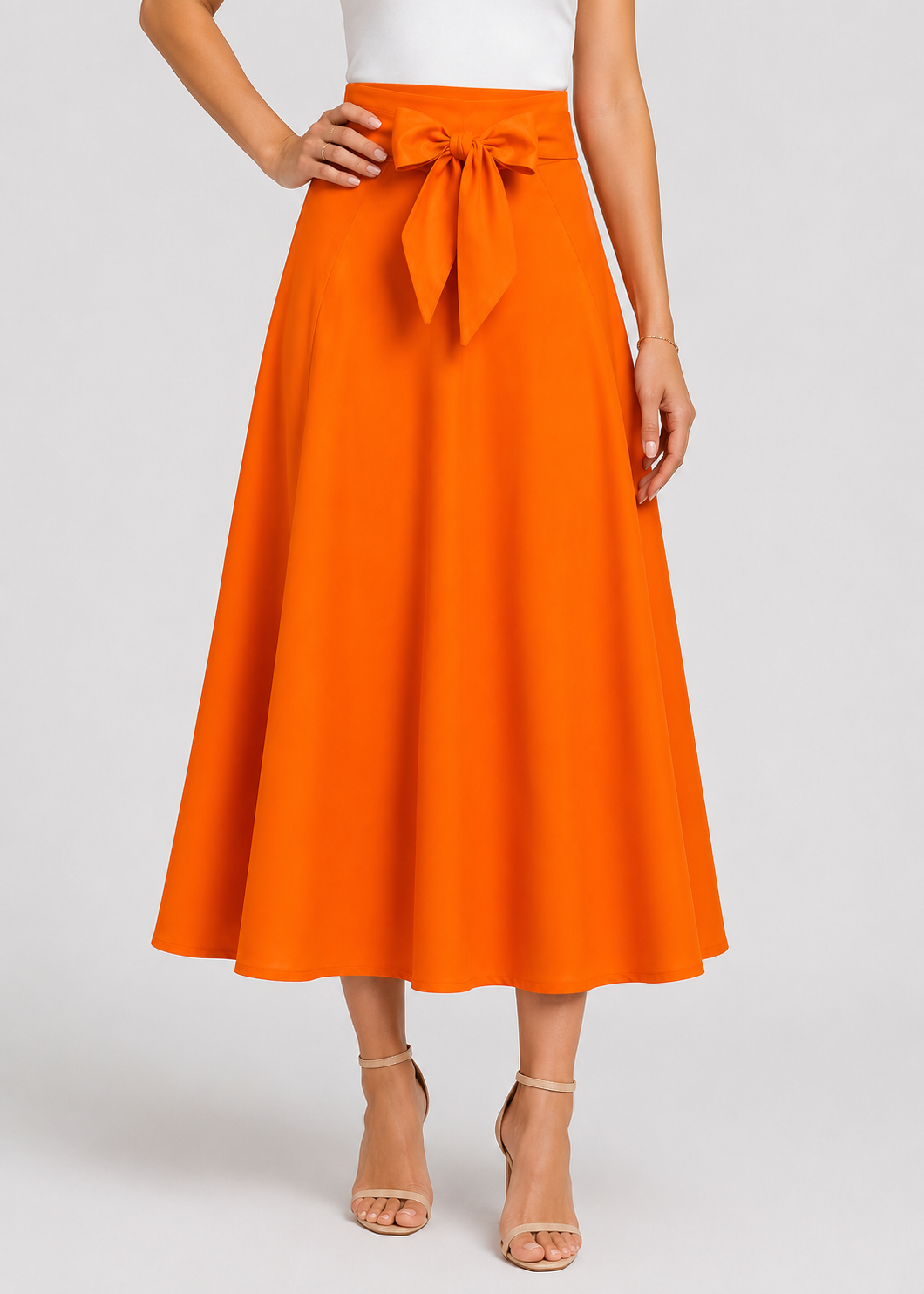 Elegant Summer Skirt | Women | Polyester Fabric | Flowy A-Line | Casual Holiday & Everyday Wear | Steven & Levon