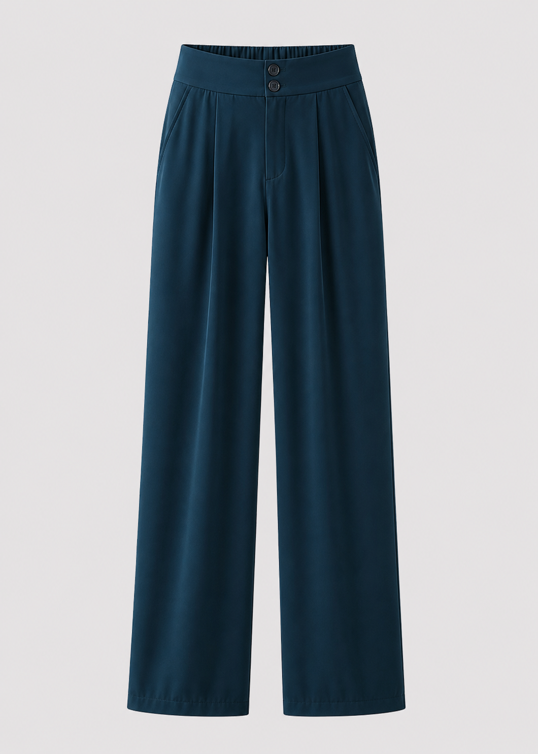 Wide Leg Trousers | Women | Polyester | High Waisted | Lightweight Breathable Pants | Steven & Levon