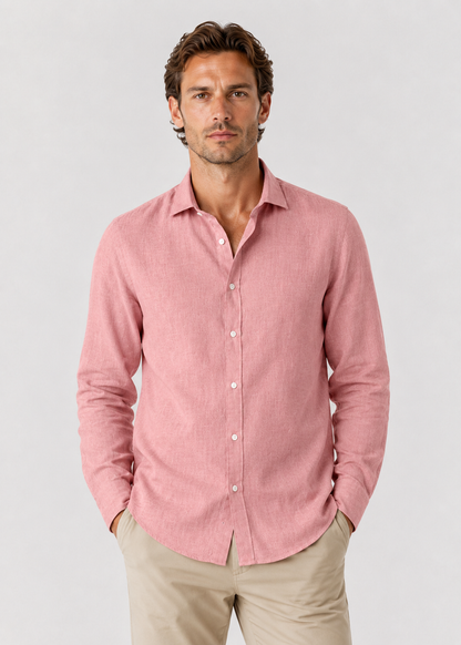 Men's Airy Long Sleeve Shirt | Men | Polyester Blend | Breathable Relaxed Fit Casual Summer Top | Steven & Levon