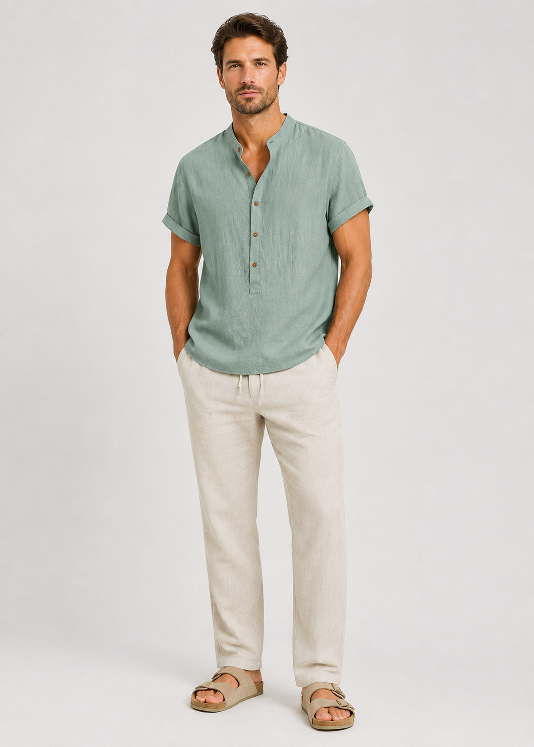 Men's Summer Shirt & Trousers Set | Men's Co-Ord | Relaxed Fit | Steven & Levon