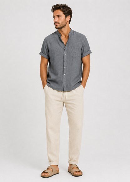 Men's Summer Shirt & Trousers Set | Men's Co-Ord | Relaxed Fit | Steven & Levon