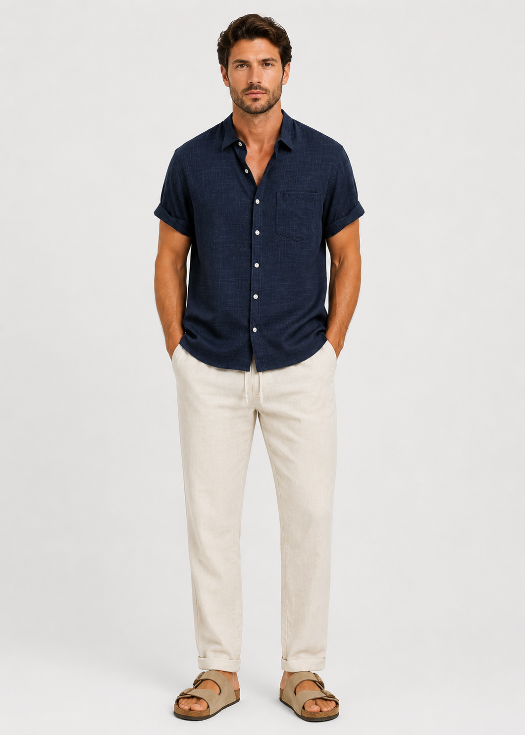 Men's Summer Shirt & Trousers Set | Men's Co-Ord | Relaxed Fit | Steven & Levon