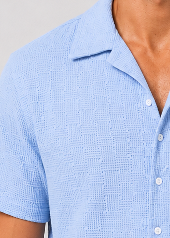 Men's Short Sleeve Shirt and Shorts Set | Co-Ord Set | Men | Polyester | Steven & Levon