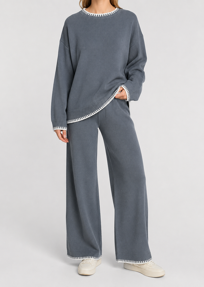 Women’s Soft Knitted Lounge Set | Women | Knitted Two Piece Co-Ord | Soft Comfortable Loungewear | Steven & Levon
