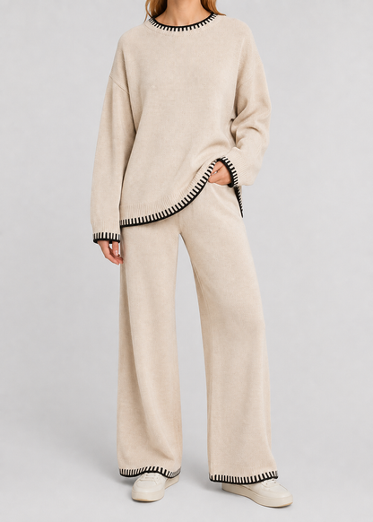 Women’s Soft Knitted Lounge Set | Women | Knitted Two Piece Co-Ord | Soft Comfortable Loungewear | Steven & Levon