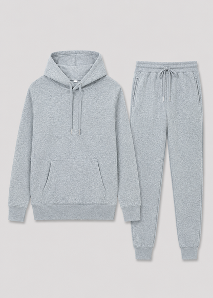 Men's Sporty Tracksuit Set | Unisex Tracksuit | Cotton Blend | Zip Hoodie & Joggers | Casual Activewear | Steven & Levon