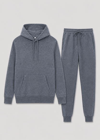 Men's Sporty Tracksuit Set | Unisex Tracksuit | Cotton Blend | Zip Hoodie & Joggers | Casual Activewear | Steven & Levon