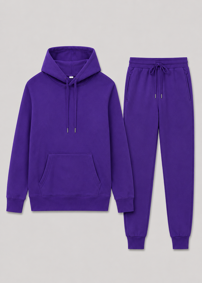 Men's Sporty Tracksuit Set | Unisex Tracksuit | Cotton Blend | Zip Hoodie & Joggers | Casual Activewear | Steven & Levon