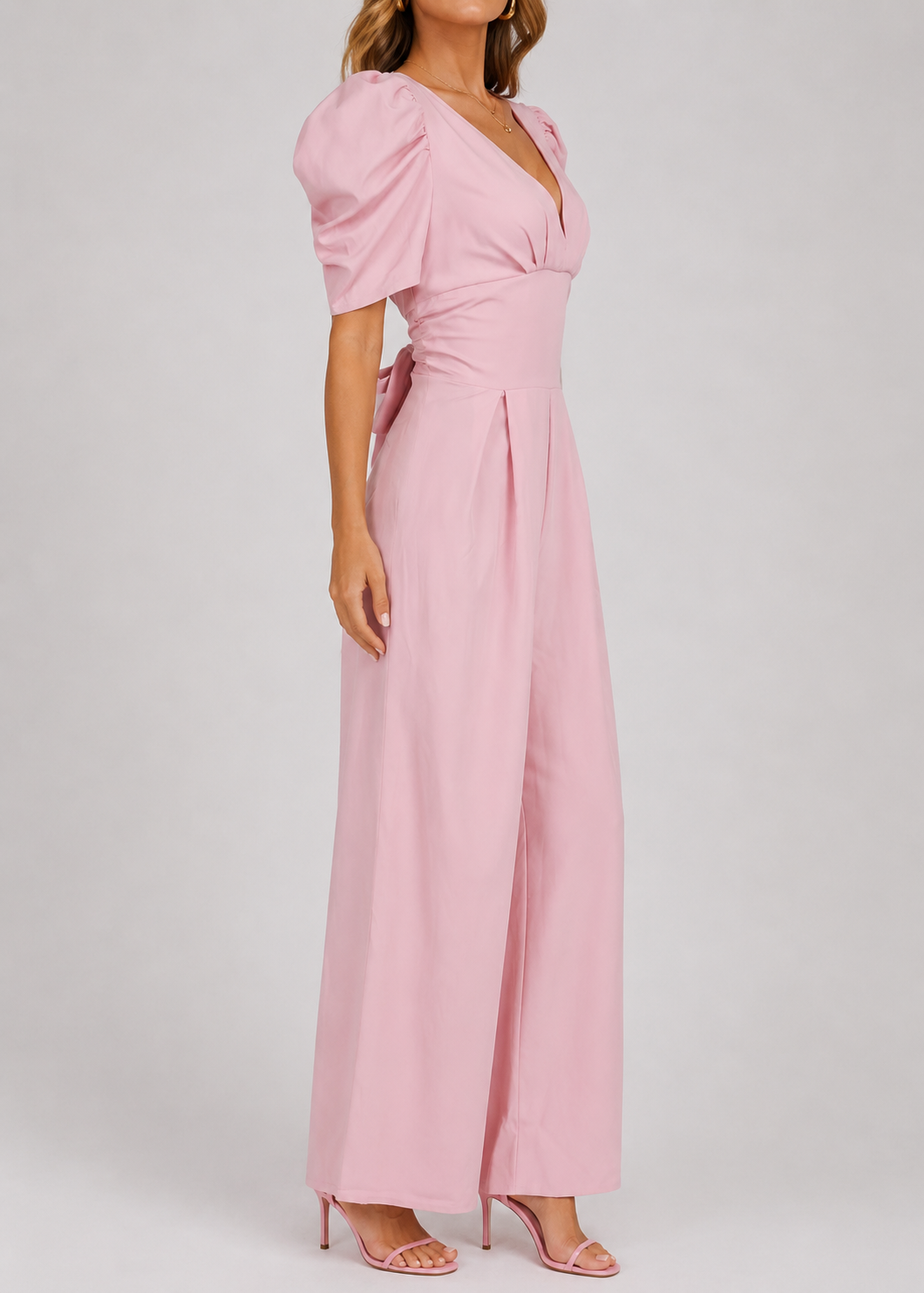 Women's Maxi Jumpsuit | Polyester | Wide Leg | Formal Evening Wear | Elegant Styles | Steven & Levon
