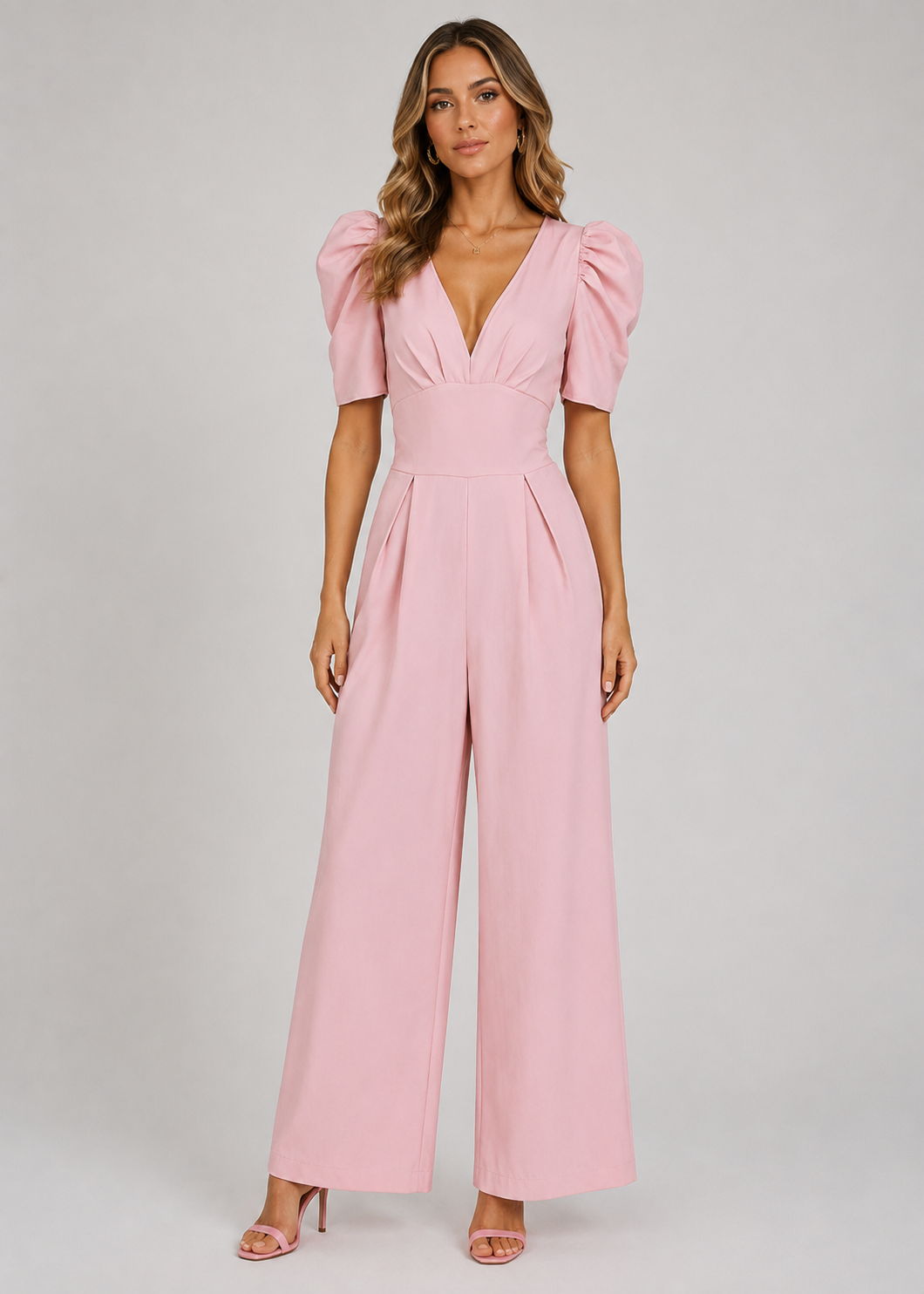 Women's Maxi Jumpsuit | Polyester | Wide Leg | Formal Evening Wear | Elegant Styles | Steven & Levon