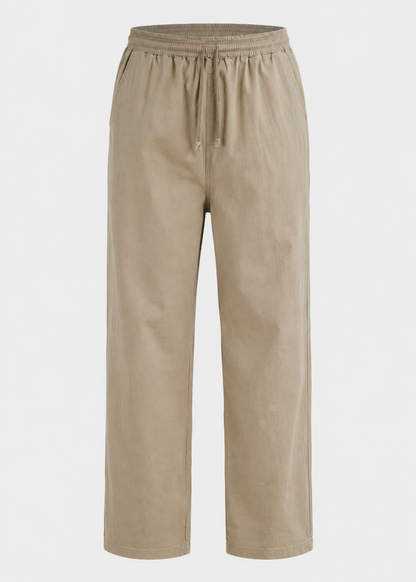 Men's Drawstring Trousers | Polyester | Lightweight Relaxed Fit Pants | Steven & Levon