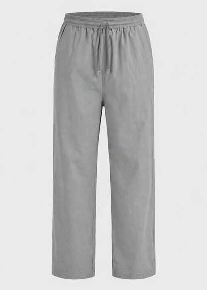 Men's Drawstring Trousers | Polyester | Lightweight Relaxed Fit Pants | Steven & Levon