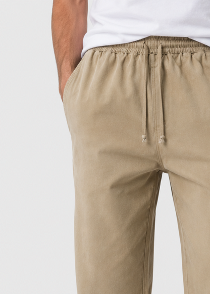 Men's Drawstring Trousers | Polyester | Lightweight Relaxed Fit Pants | Steven & Levon