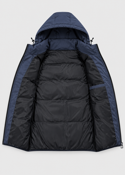Men's Padded Hooded Bodywarmer | Quilted Gilet | Lightweight | Warm Insulated | Steven & Levon