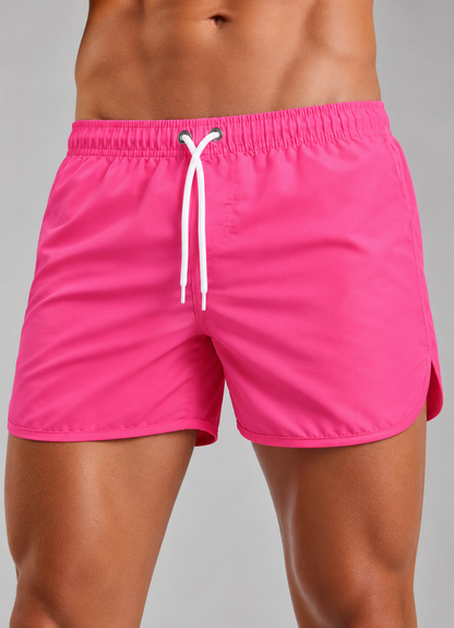 Men’s Quick Dry Swim Shorts | Polyester Drawstring Beach Trunks | Lightweight Summer Swimwear | Steven & Levon