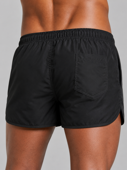 Men’s Quick Dry Swim Shorts | Polyester Drawstring Beach Trunks | Lightweight Summer Swimwear | Steven & Levon