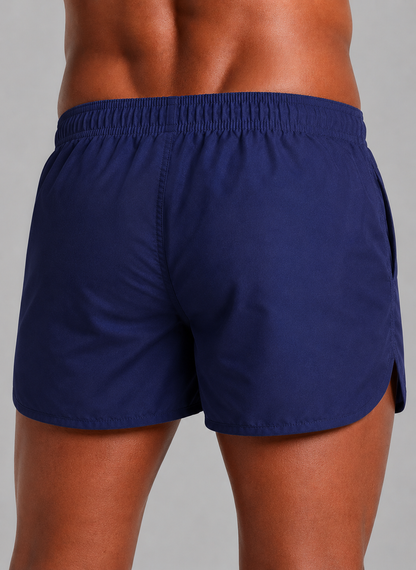 Men’s Quick Dry Swim Shorts | Polyester Drawstring Beach Trunks | Lightweight Summer Swimwear | Steven & Levon