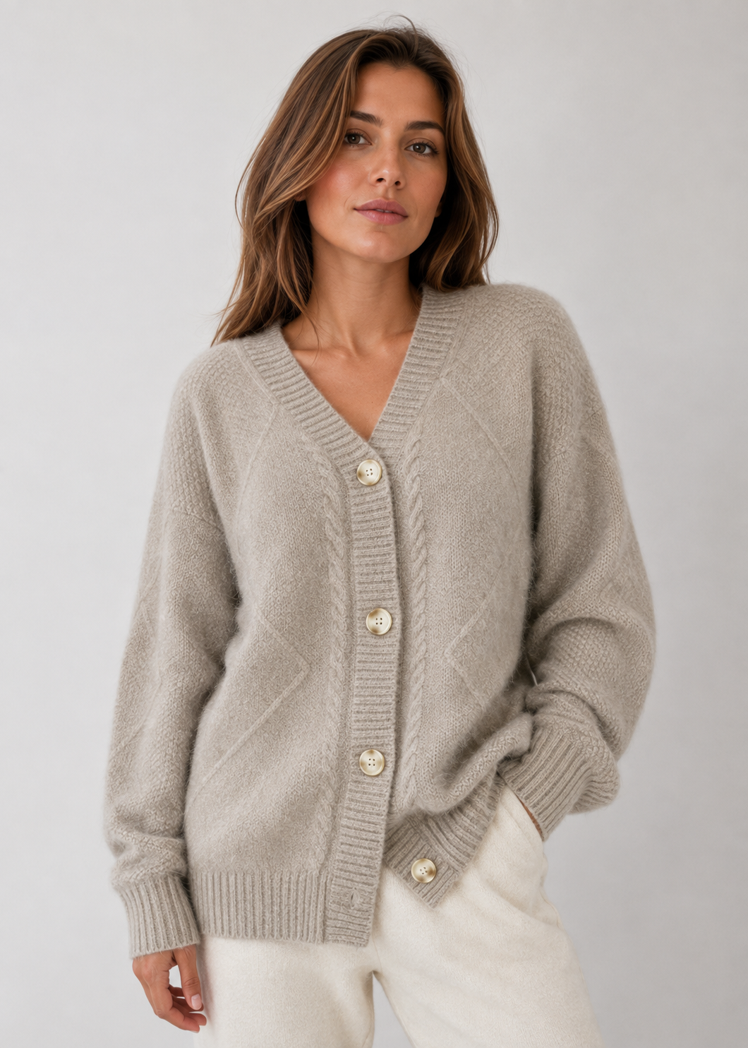Women's Comfortable Open Front Cardigan | Soft Knit | Relaxed Fit | Everyday Layering | Steven & Levon
