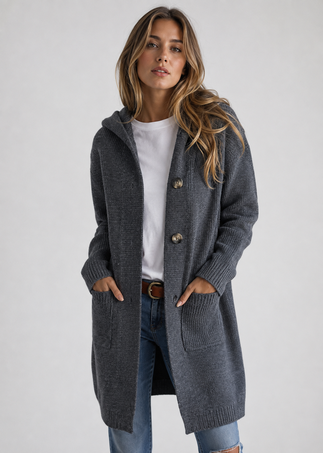 Women's Open Front Cardigan | Soft Knit | Relaxed Fit | Everyday Layering | Steven & Levon