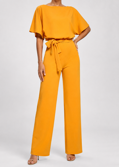 Women's Simple Chic Jumpsuit | Lightweight Polyester Blend | Relaxed Fit | Everyday Wear | Steven & Levon