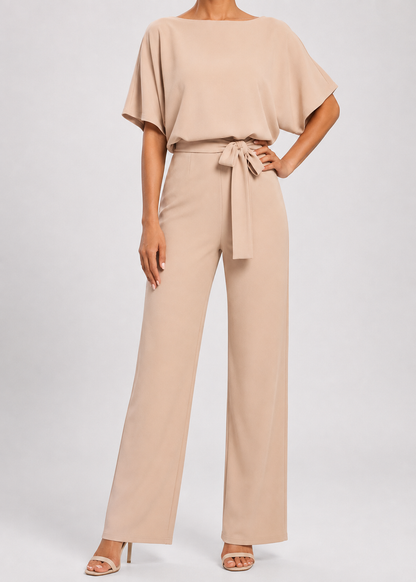 Women's Simple Chic Jumpsuit | Lightweight Polyester Blend | Relaxed Fit | Everyday Wear | Steven & Levon