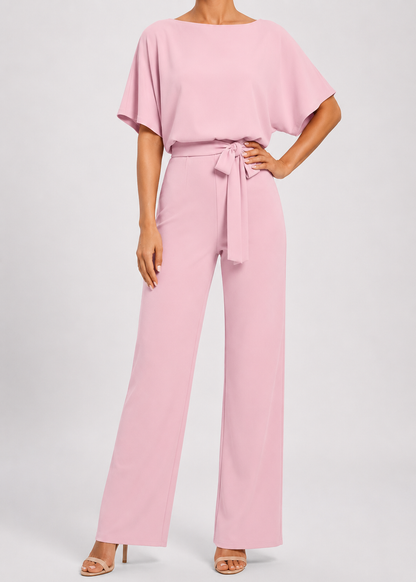 Women's Simple Chic Jumpsuit | Lightweight Polyester Blend | Relaxed Fit | Everyday Wear | Steven & Levon