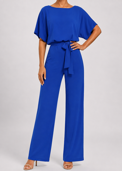 Women's Simple Chic Jumpsuit | Lightweight Polyester Blend | Relaxed Fit | Everyday Wear | Steven & Levon