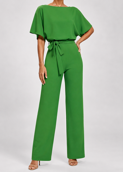 Women's Simple Chic Jumpsuit | Lightweight Polyester Blend | Relaxed Fit | Everyday Wear | Steven & Levon