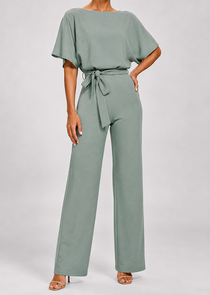Women's Simple Chic Jumpsuit | Lightweight Polyester Blend | Relaxed Fit | Everyday Wear | Steven & Levon