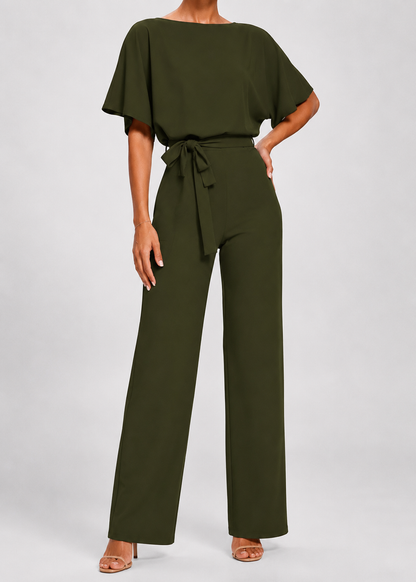 Women's Simple Chic Jumpsuit | Lightweight Polyester Blend | Relaxed Fit | Everyday Wear | Steven & Levon
