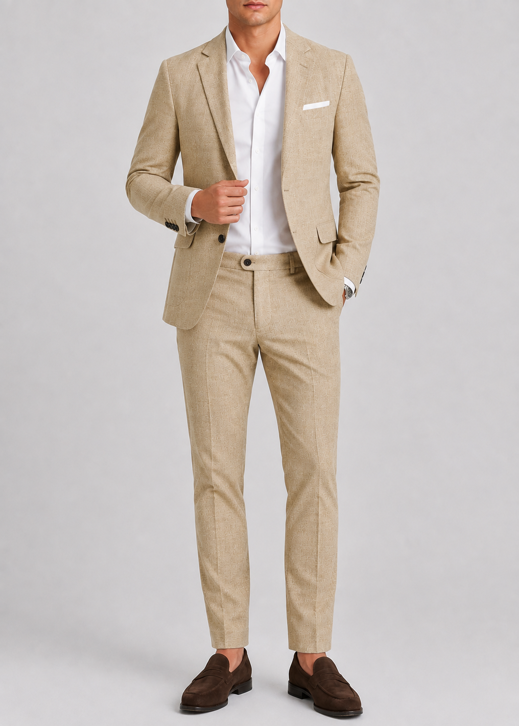 Men's Wedding Suit | 2 Piece Tailored Suit | Formal Occasion Wear | Steven & Levon