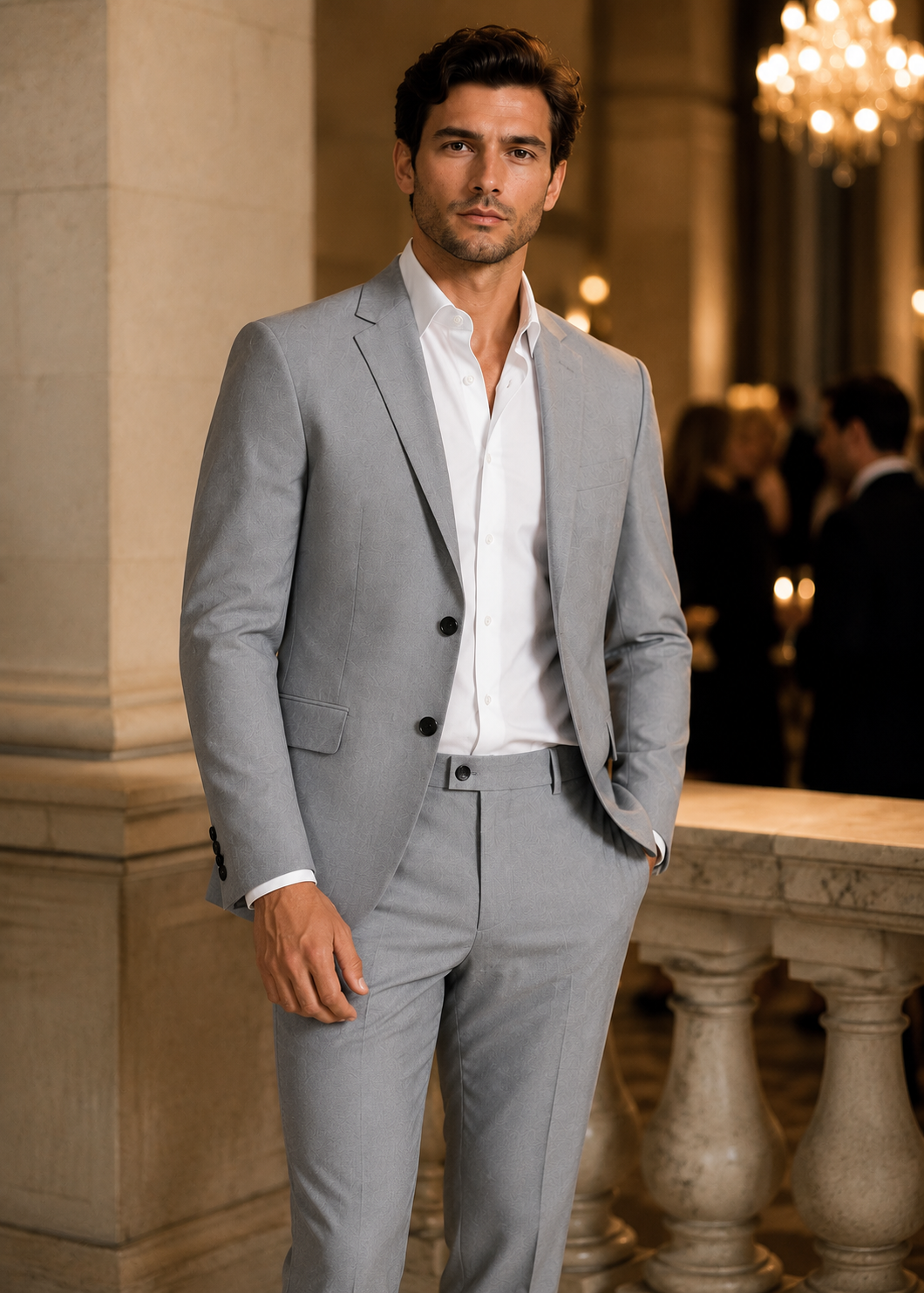 Men's Wedding Suit | 2 Piece Tailored Suit | Formal Occasion Wear | Steven & Levon