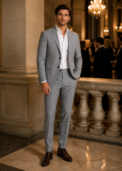 Men's Wedding Suit | 2 Piece Tailored Suit | Formal Occasion Wear | Steven & Levon