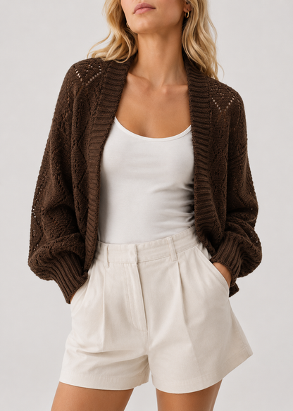 Premium Knit Cardigan | Women | Button Front | Faux Cashmere | Versatile Casual Wear | Steven & Levon