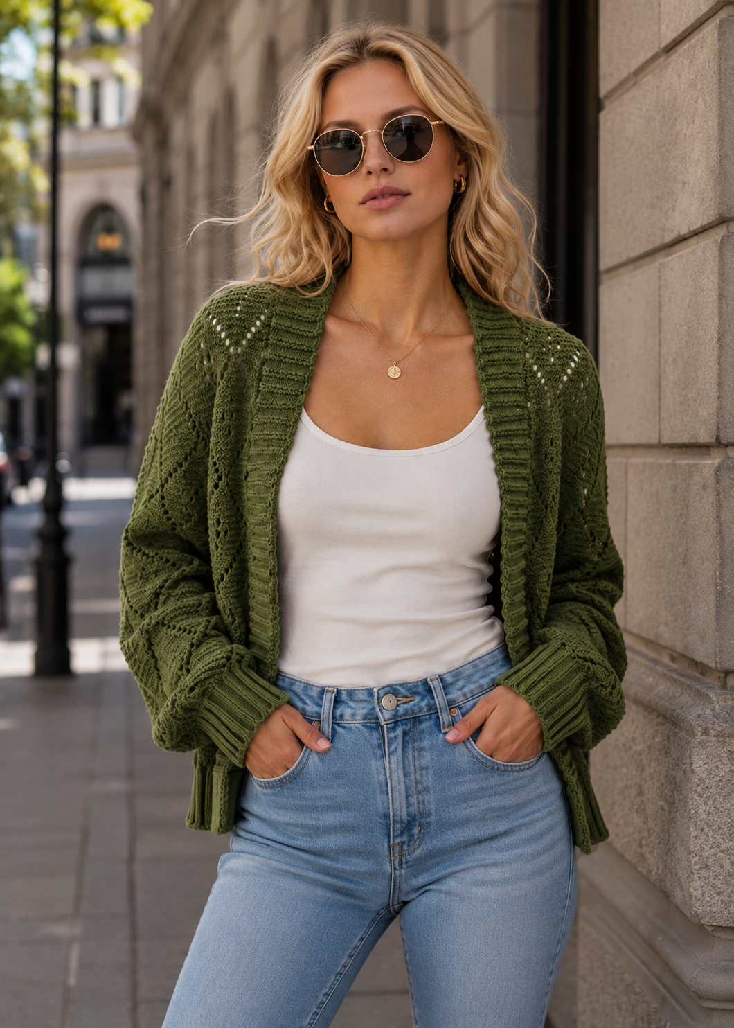 Premium Knit Cardigan | Women | Button Front | Faux Cashmere | Versatile Casual Wear | Steven & Levon