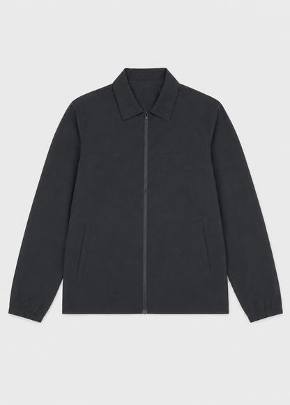 Men's Classic Harrington Jacket | Zip Front | Lightweight Nylon | Stand Collar | Steven & Levon
