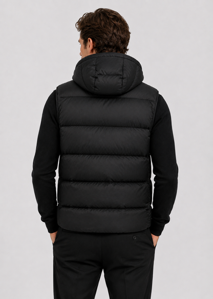 Men's Padded Bodywarmer Vest | Quilted Gilet | Zip Front | Warm Insulated | Steven & Levon