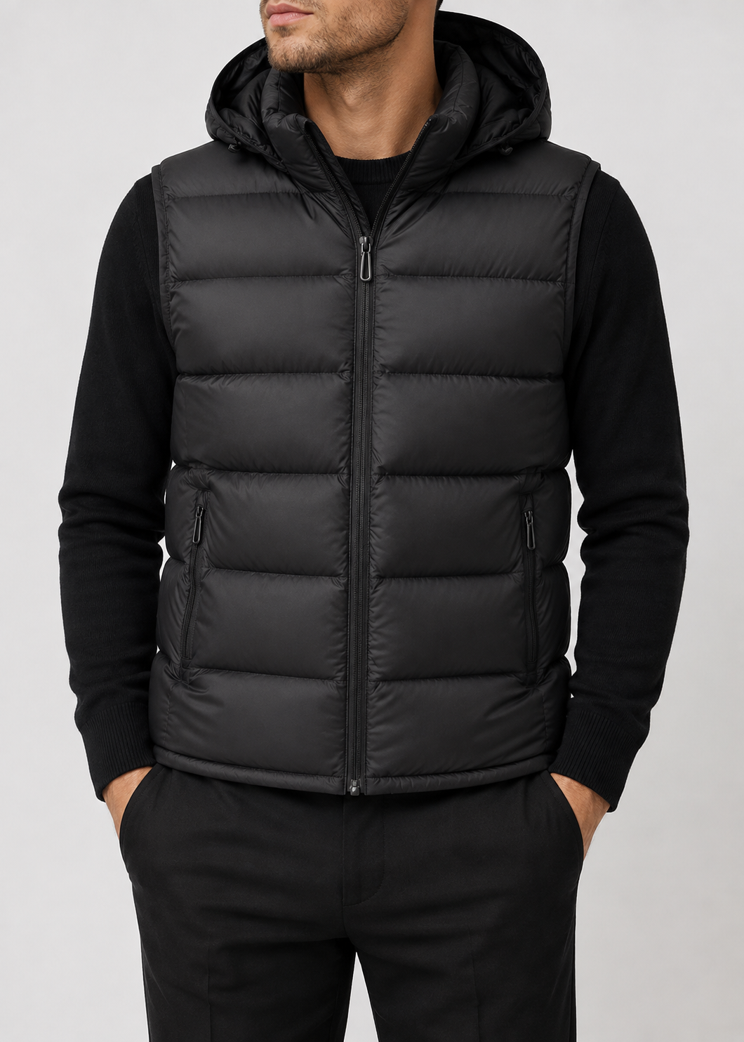 Men's Padded Bodywarmer Vest | Quilted Gilet | Zip Front | Warm Insulated | Steven & Levon