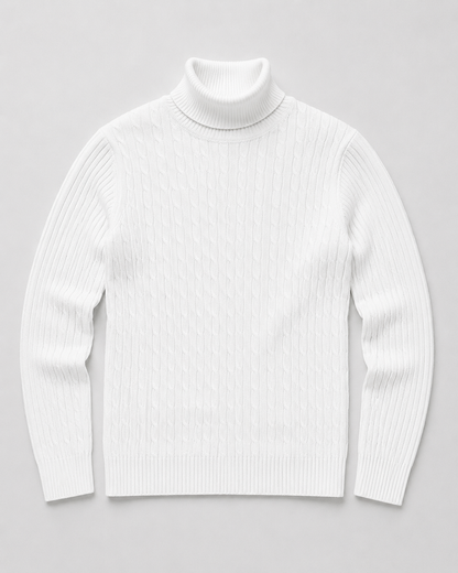 Heidi Men's Turtleneck Sweater | Slim Fit Warm Winter Knit Pullover
