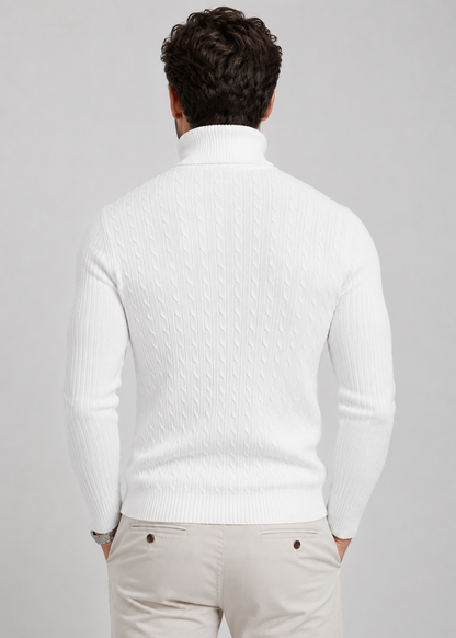 Heidi Men's Turtleneck Sweater | Slim Fit Warm Winter Knit Pullover