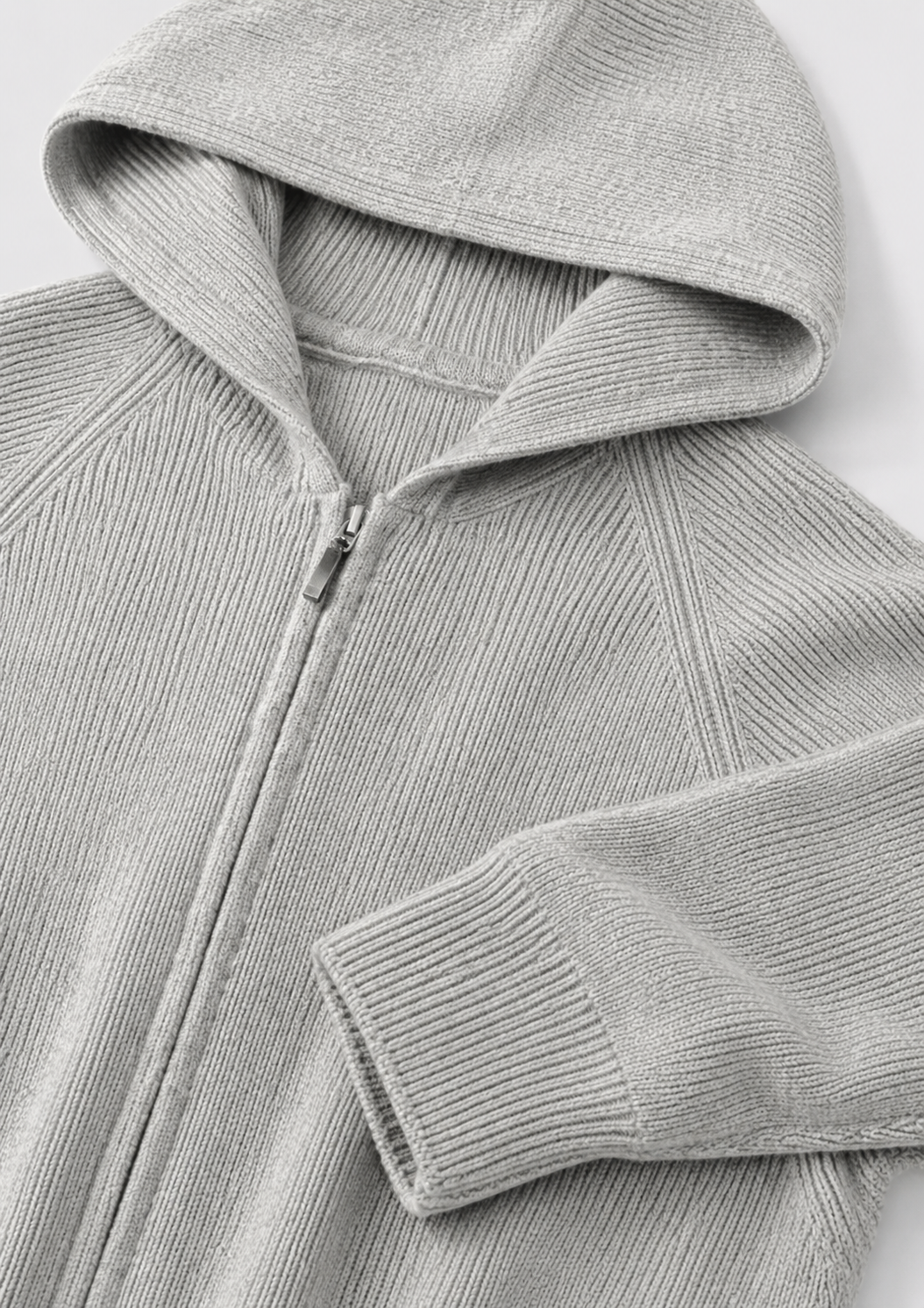Men's Wool Zip Hoodie | Lightweight Knit Hooded Sweater | Soft Warm Layer | Steven & Levon