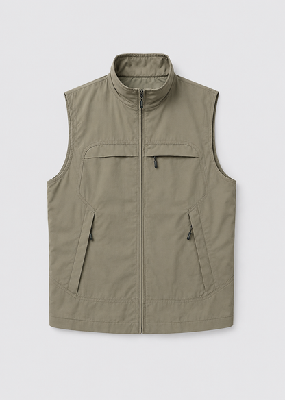 Men's Lightweight Bodywarmer | Nylon Insulated Zip Gilet | Warm Outdoor | Steven & Levon