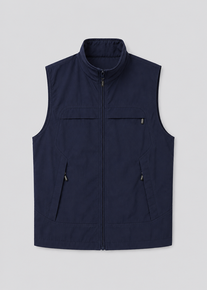Men's Lightweight Bodywarmer | Nylon Insulated Zip Gilet | Warm Outdoor | Steven & Levon