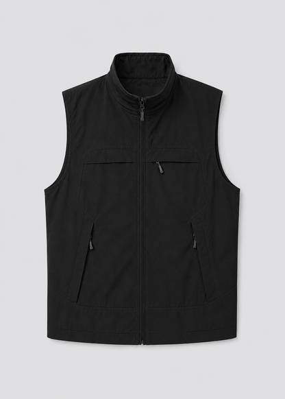 Men's Lightweight Bodywarmer | Nylon Insulated Zip Gilet | Warm Outdoor | Steven & Levon