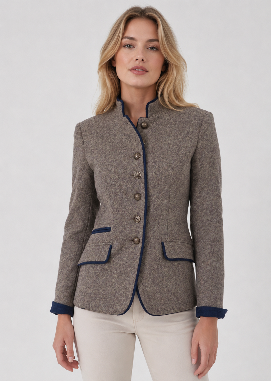 Women's Classic Blazer | Tailored Fit | Elegant Smart Casual Jacket | Steven & Levon