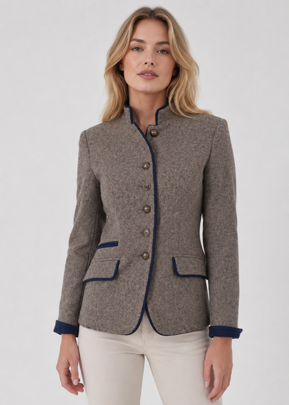 Women's Classic Blazer | Tailored Fit | Elegant Smart Casual Jacket | Steven & Levon