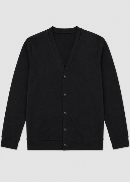 V-Neck Button Cardigan | Men's Spandex Fabric | Slim Fit Casual Long Sleeve Sweater | Steven & Levon